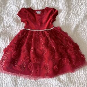 Red Toddler Girl Holiday Dress